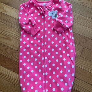 Carter's Pink Polka Dot Baby Sleep Sack
